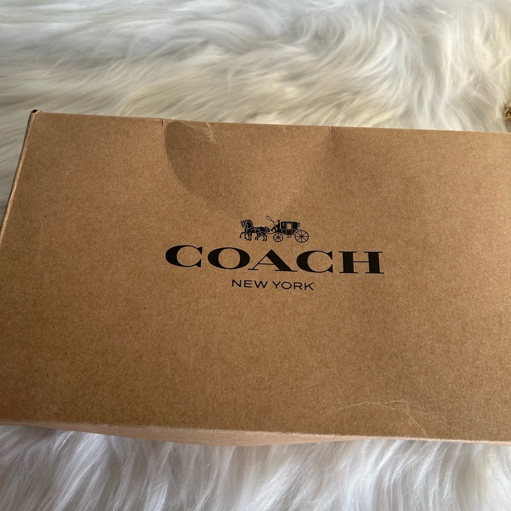 Coach Large Phone‎ Wallet Black White Signature Canvas Leather CP409 NEW - Picture 6 of 6